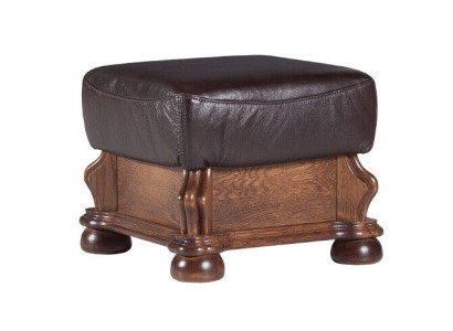 XXL Footstool Club Lounge Stool Leather Textile Ottoman Decor Designer Pufa